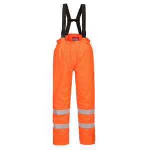 Bizflame Rain Hi-Vis FR Trousers - Orange