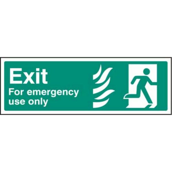 Exit for emergency use only - right HTM