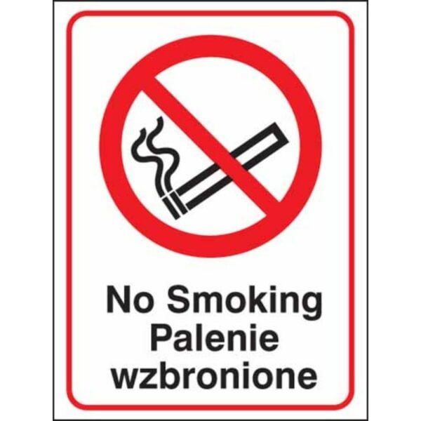 No smoking (English/polish)