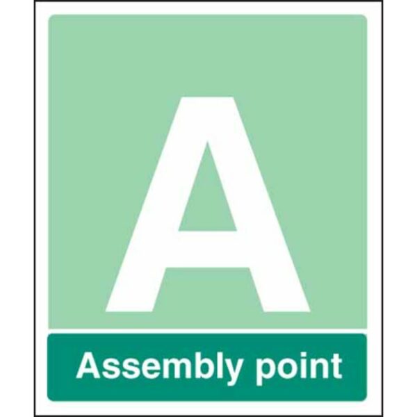 Special Assembly point rigid plastic 450x600mm
