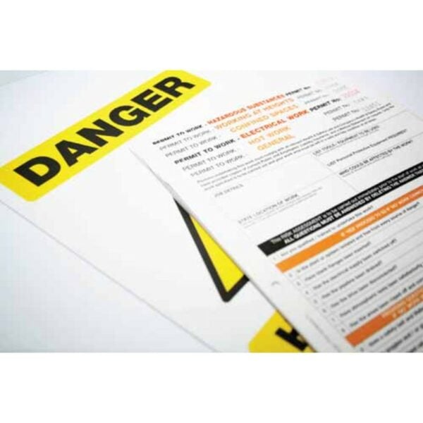Permit to Work: Electrical Work (Pack of 10, 3part NCR)