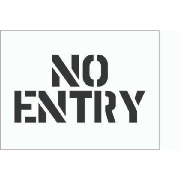 Stencil 600x400mm - No entry