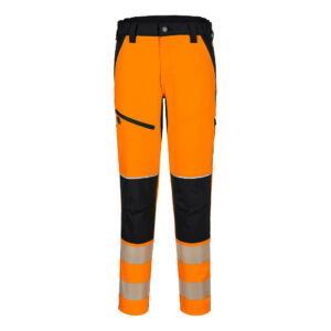 PW3 Hi-Vis Stretch Trouser - Orange/Black