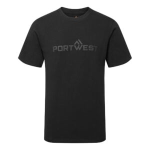 Portwest Cotton T-Shirt S/S - Black