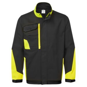 WX1 Lightweight Cotton Work Jacket - Black/Yellow