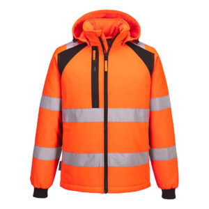 WX2 Eco Hi-Vis Padded Softshell (2L) - Orange/Black
