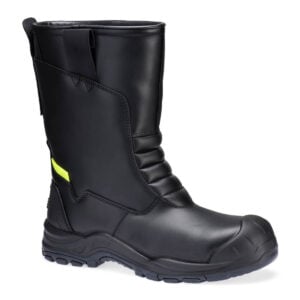 Steel Leather Winter Rigger Boot S3L SC HRO CI SR - Black