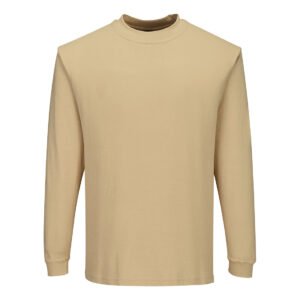 Modaflame Knit FR Long Sleeve T-Shirt - Tan