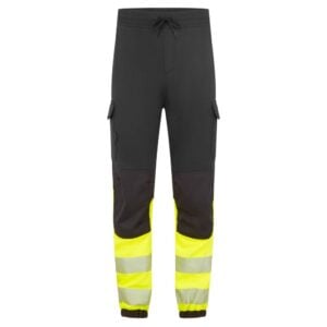 PW3 Modaflame Hi-Vis Class 1 FR Jogger - Black/Yellow