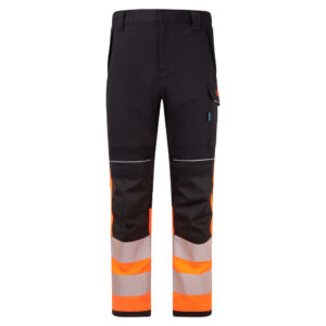 PW3 Modaflame Work HVO Class 1 FR Trousers - Orange/Black