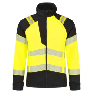 PW3 Modaflame Softshell Hi-Vis Multi-Norm FR Jacket - Yellow/Black
