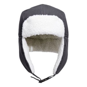 Sherpa Lined Trapper Hat - Metal Grey