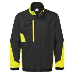 WX1 Two Tone Cotton Work Jacket - Black/Yellow