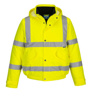 ES1 Essential Hi-Vis Winter Bomber Jacket - Yellow