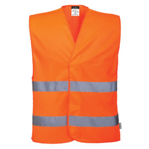 ES1 Essential Hi-Vis Two Band Vest - Orange