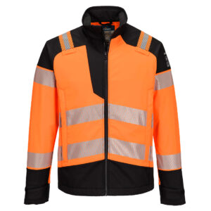 PW3 Modaflame Softshell Hi-Vis Multi-Norm FR Jacket - Orange/Black