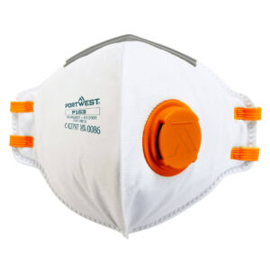FFP1 Valved Dolomite Fold Flat Respirator (Pk20) - White